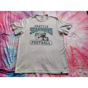 Seattle Seahawks Shirt Men's Medium NFL Football '47 Throwback Retro Classic 90s
